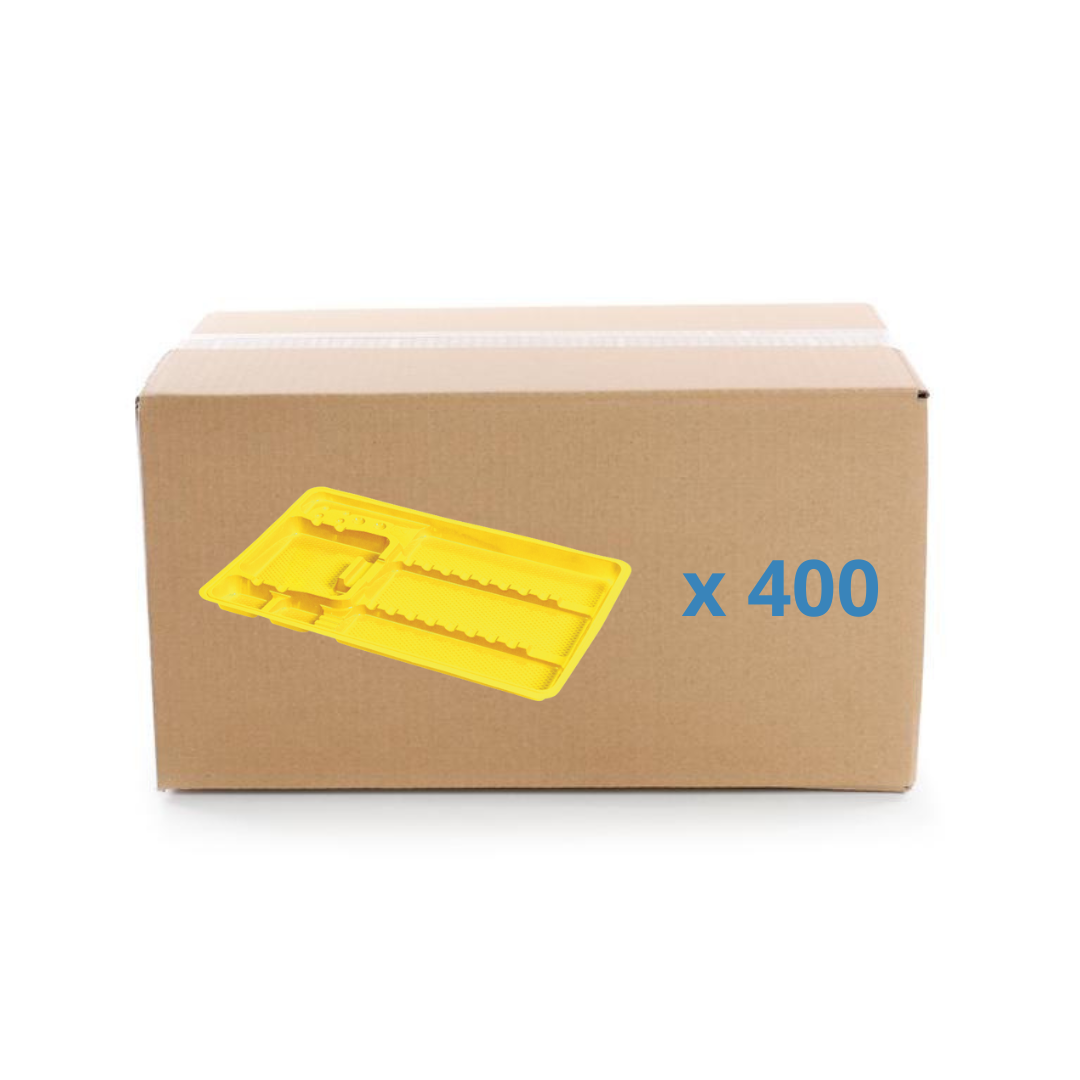 Plateaux de soin à usage unique avec compartiments - 3 formats - Carton de 400 - My Médical