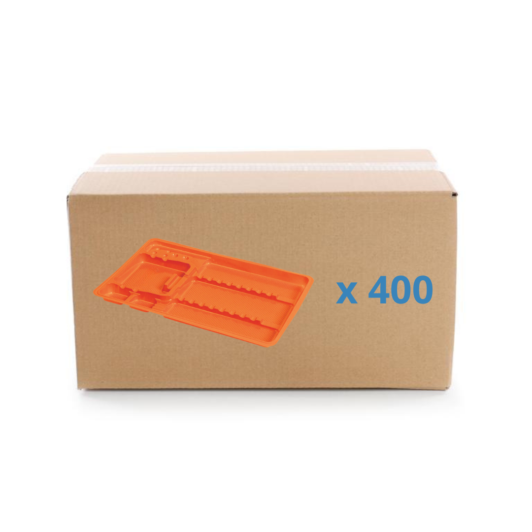 Plateaux de soin à usage unique avec compartiments - 3 formats - Carton de 400 - My Médical