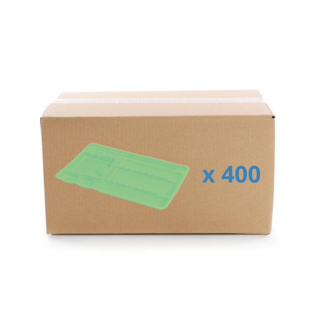 Plateaux de soin à usage unique avec compartiments - 3 formats - Carton de 400 - My Médical