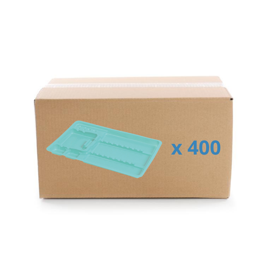 Plateaux de soin à usage unique avec compartiments - 3 formats - Carton de 400 - My Médical