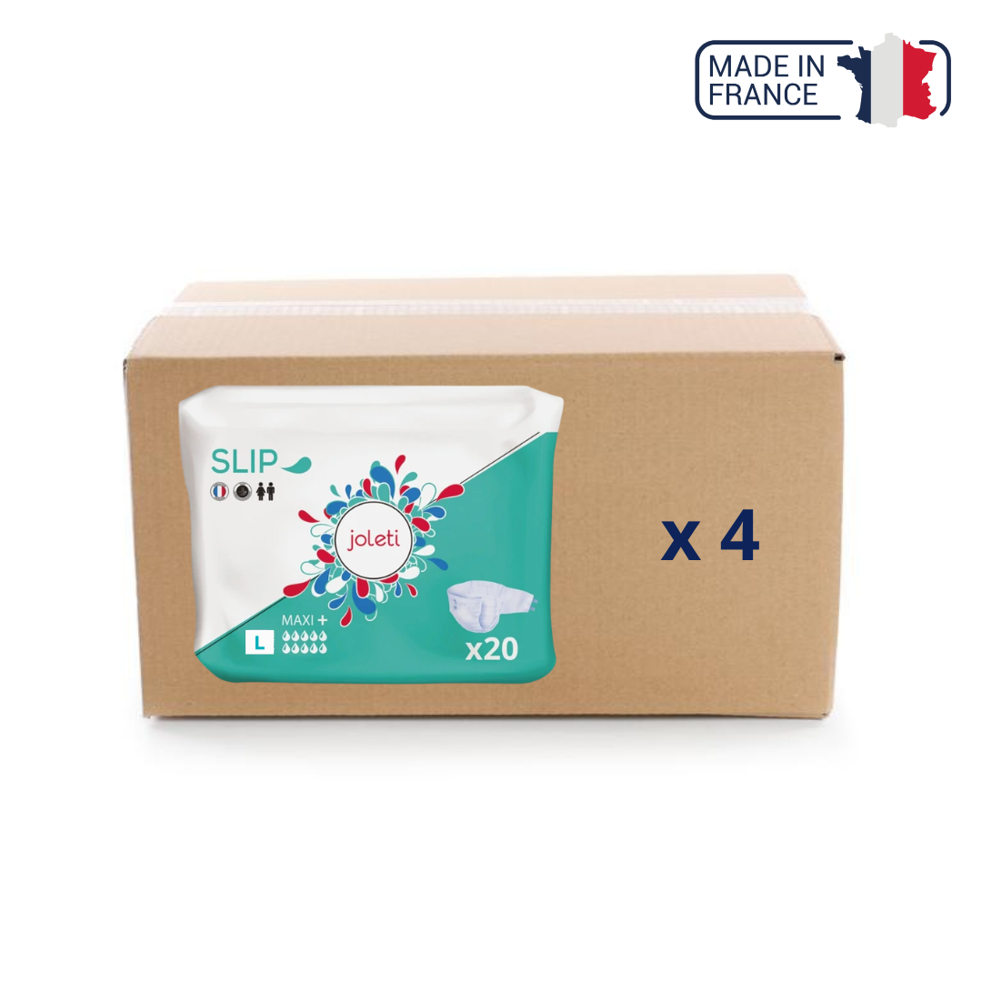 Protections Slip Maxi plus - 10 gouttes - Carton - Taille L - Joleti - My Médical