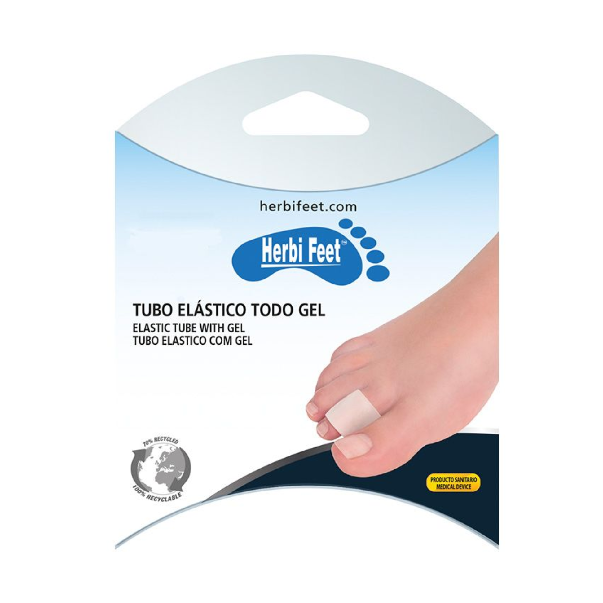 Protection tubulaire - Anneaux pur gel - 2 pièces - Herbifeet - My Médical