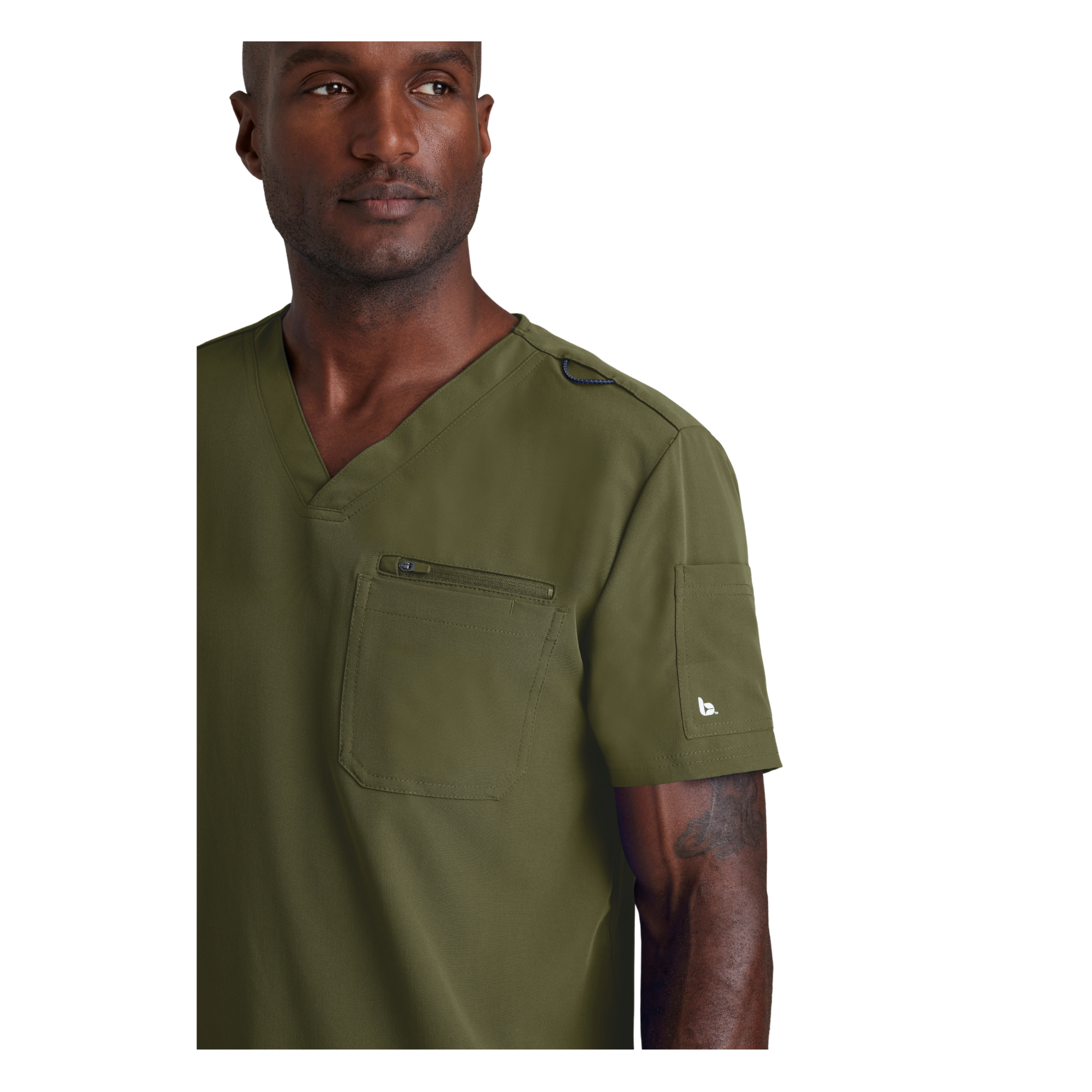 Rally Top - Haut médical slim et élégant - Col V - Homme - Barco Unify BARCO UNIFY