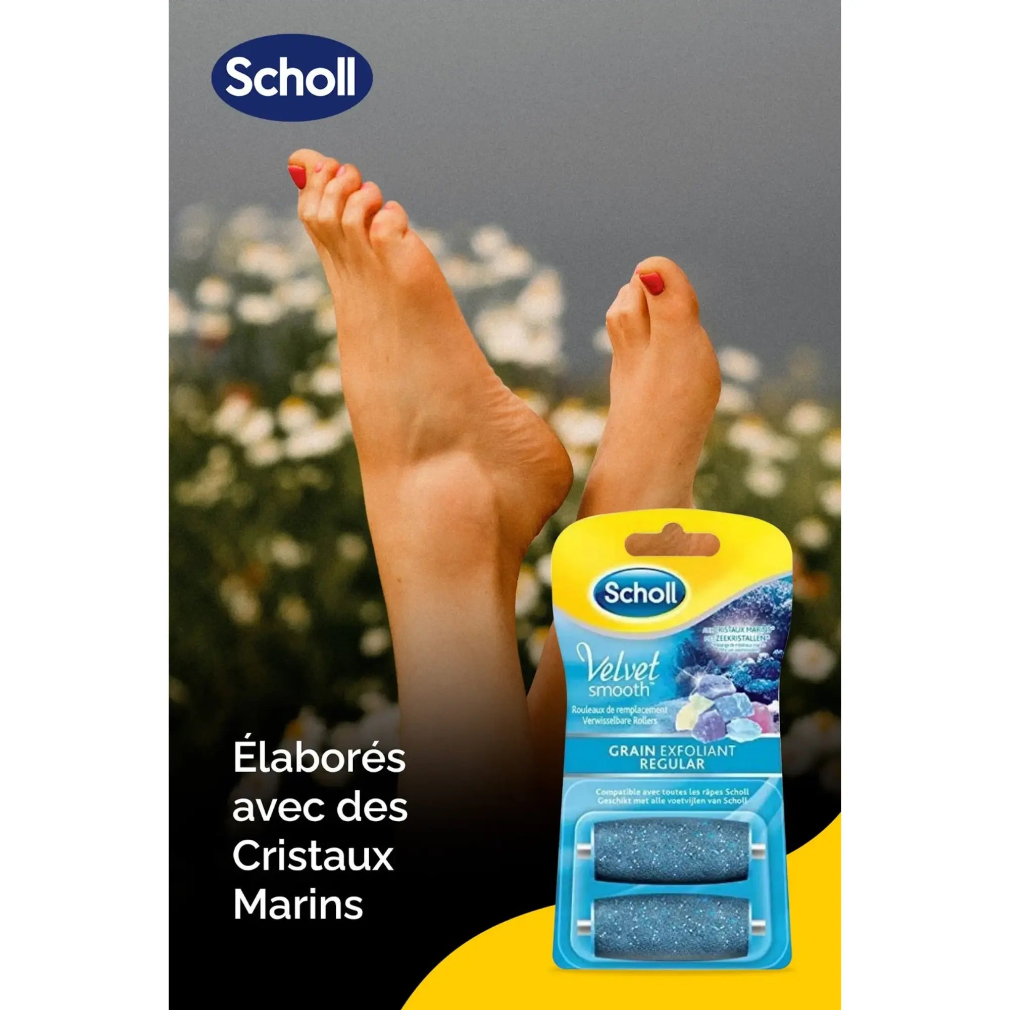 Recharge Rouleau Grain Exfoliant - Râpe de Pédicurie Électrique - Velvet Smooth - Scholl - My Médical