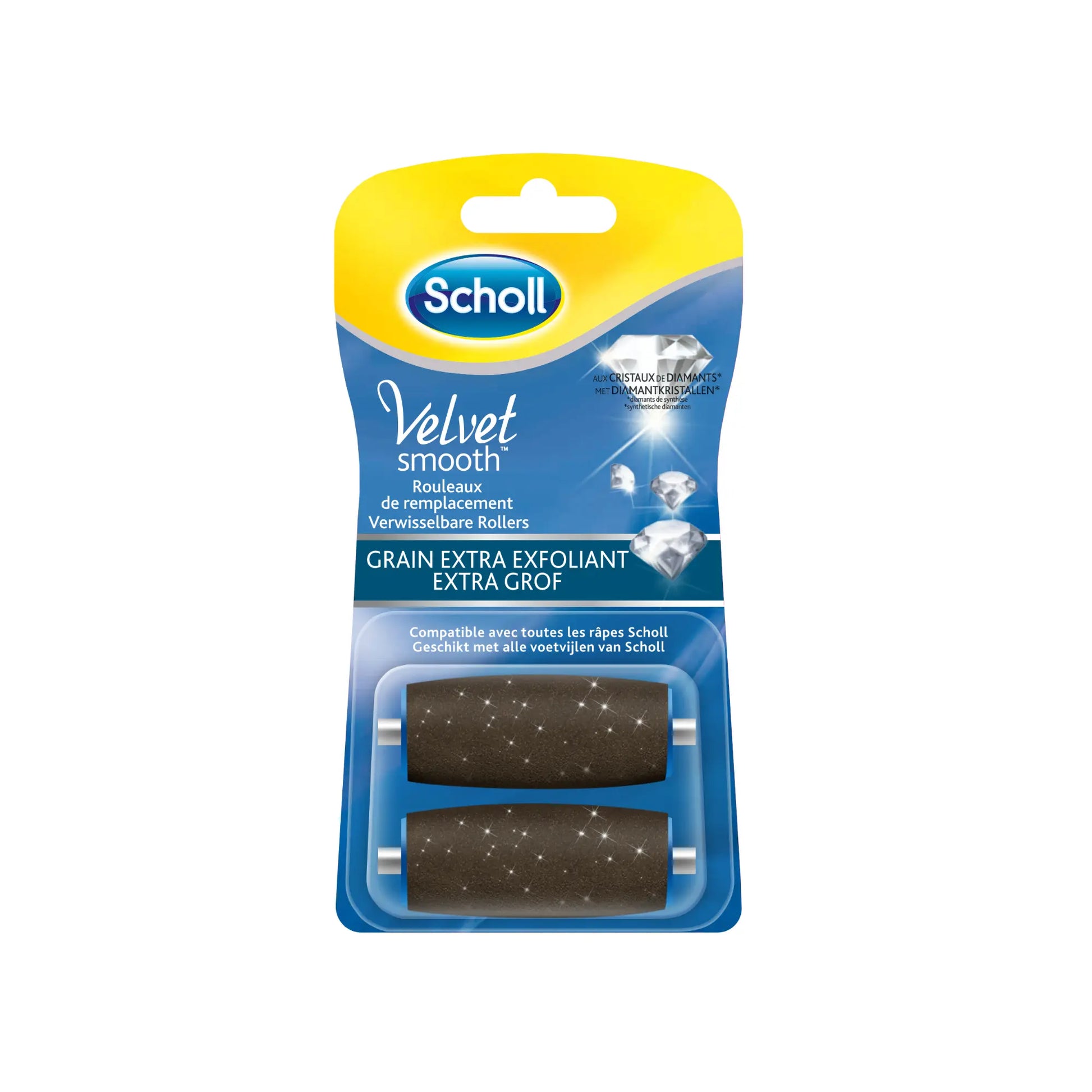 Recharge Rouleau Grain Extra-Exfoliant - Râpe de Pédicurie Électrique - Velvet Smooth - Scholl - My Médical
