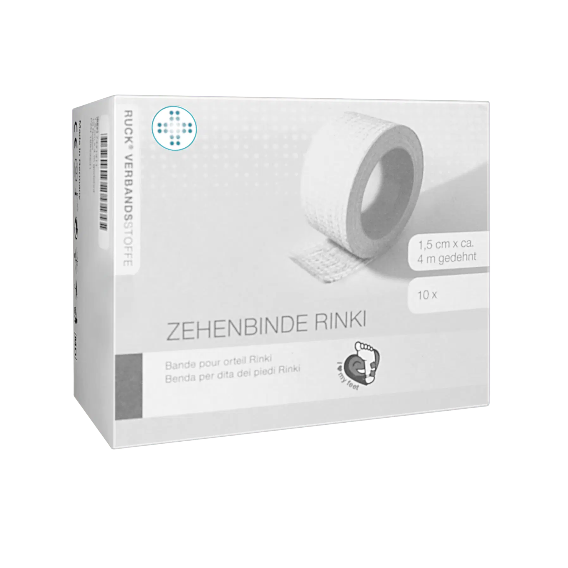 Rouleaux de bandage pour orteil Rinki - 2 tailles - Ruck - My Médical