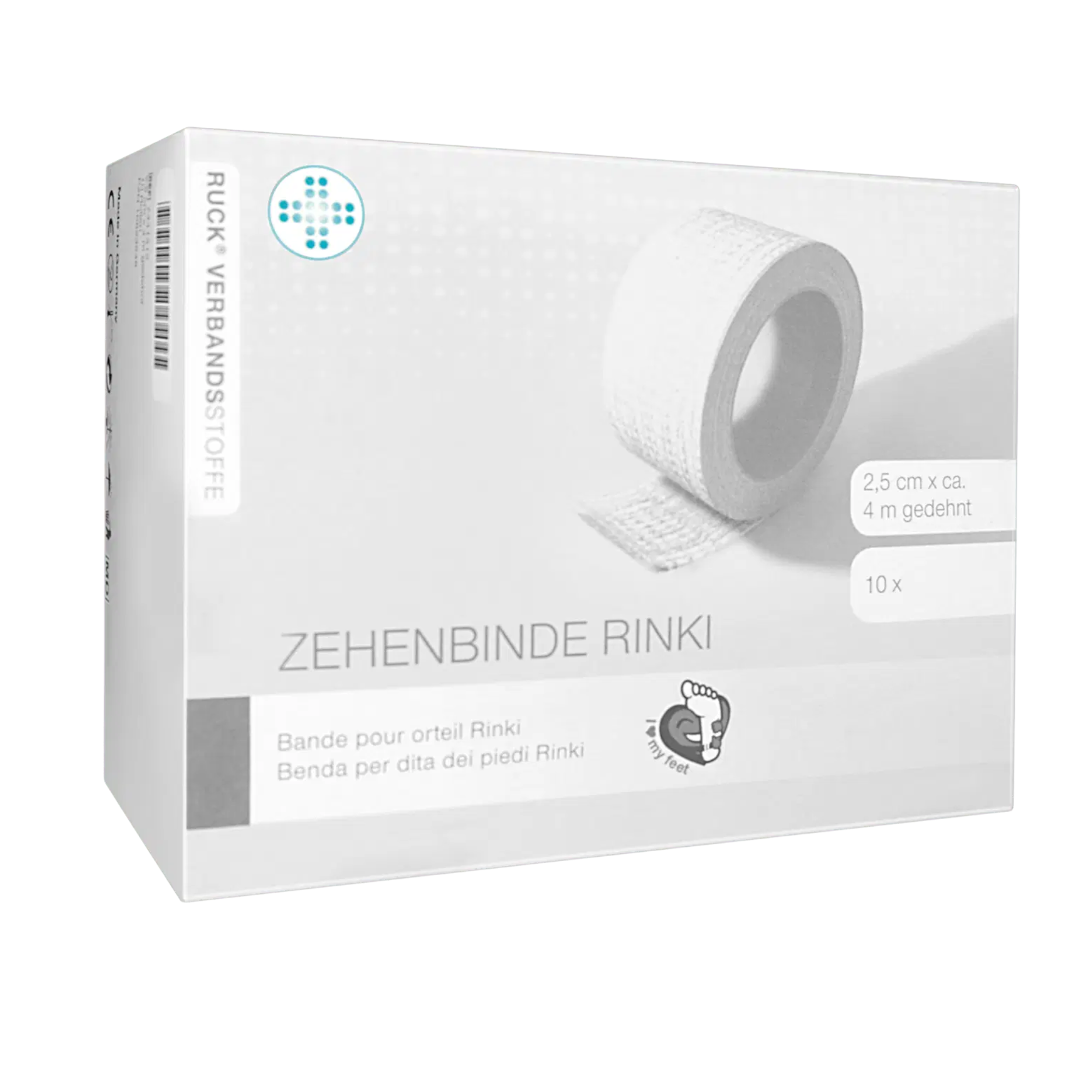 Rouleaux de bandage pour orteil Rinki - 2 tailles - Ruck - My Médical