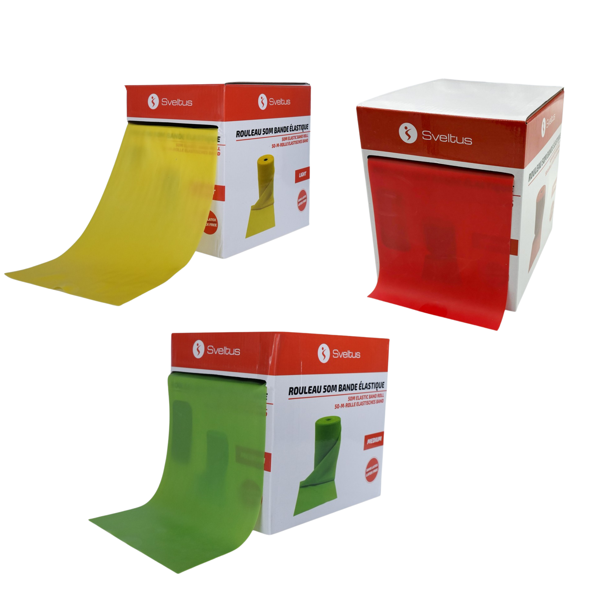 TPE/TPR Elastic Band Roll - 50 m - Sveltus