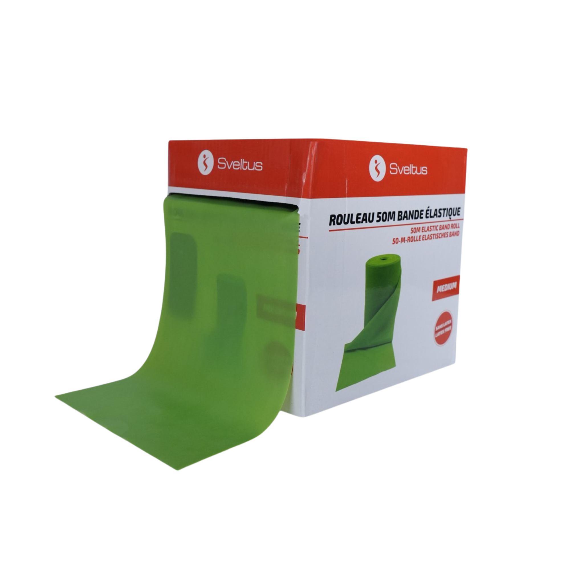 TPE/TPR Elastic Band Roll - 50 m - Sveltus