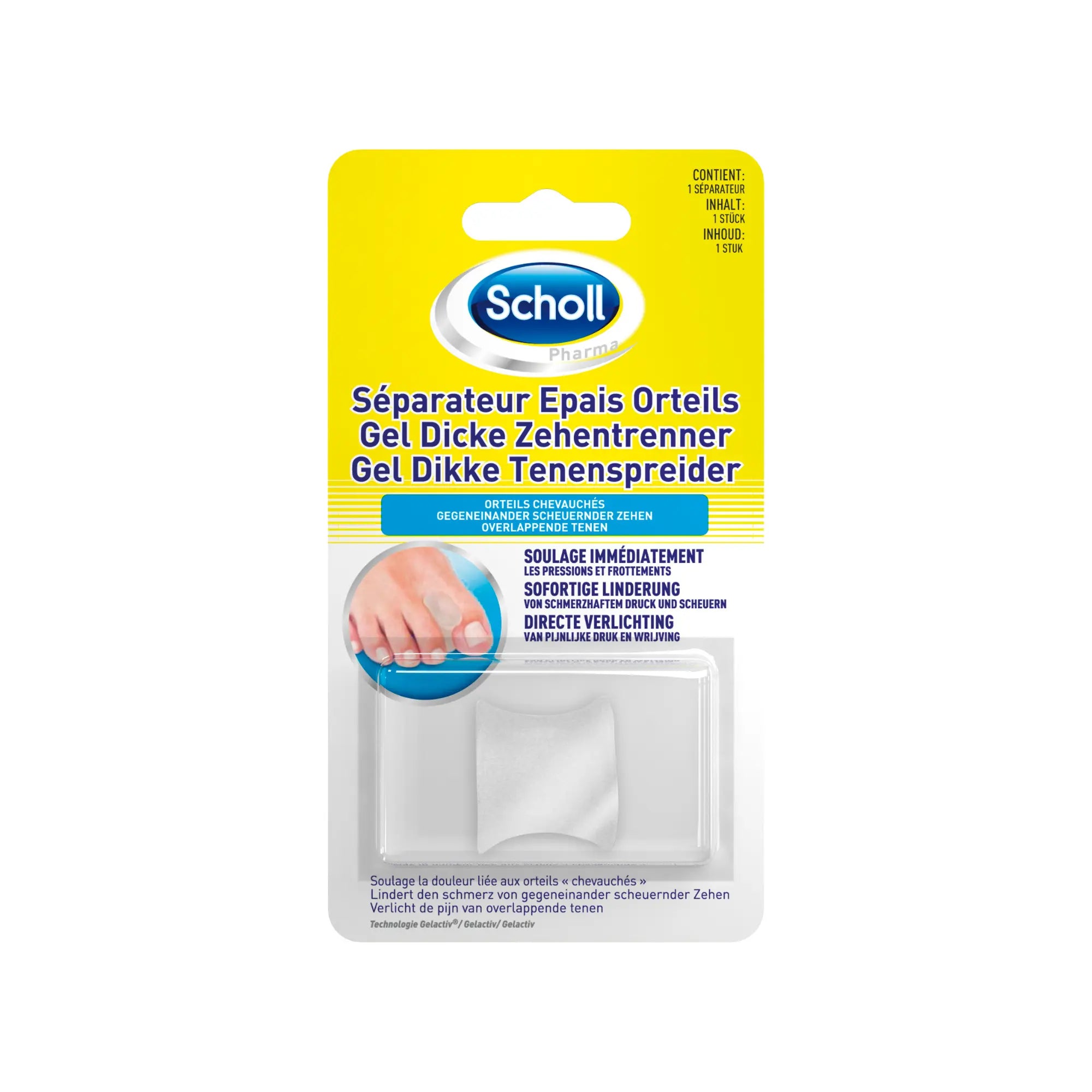 Séparateur d'Orteils Épais en Gel - Scholl