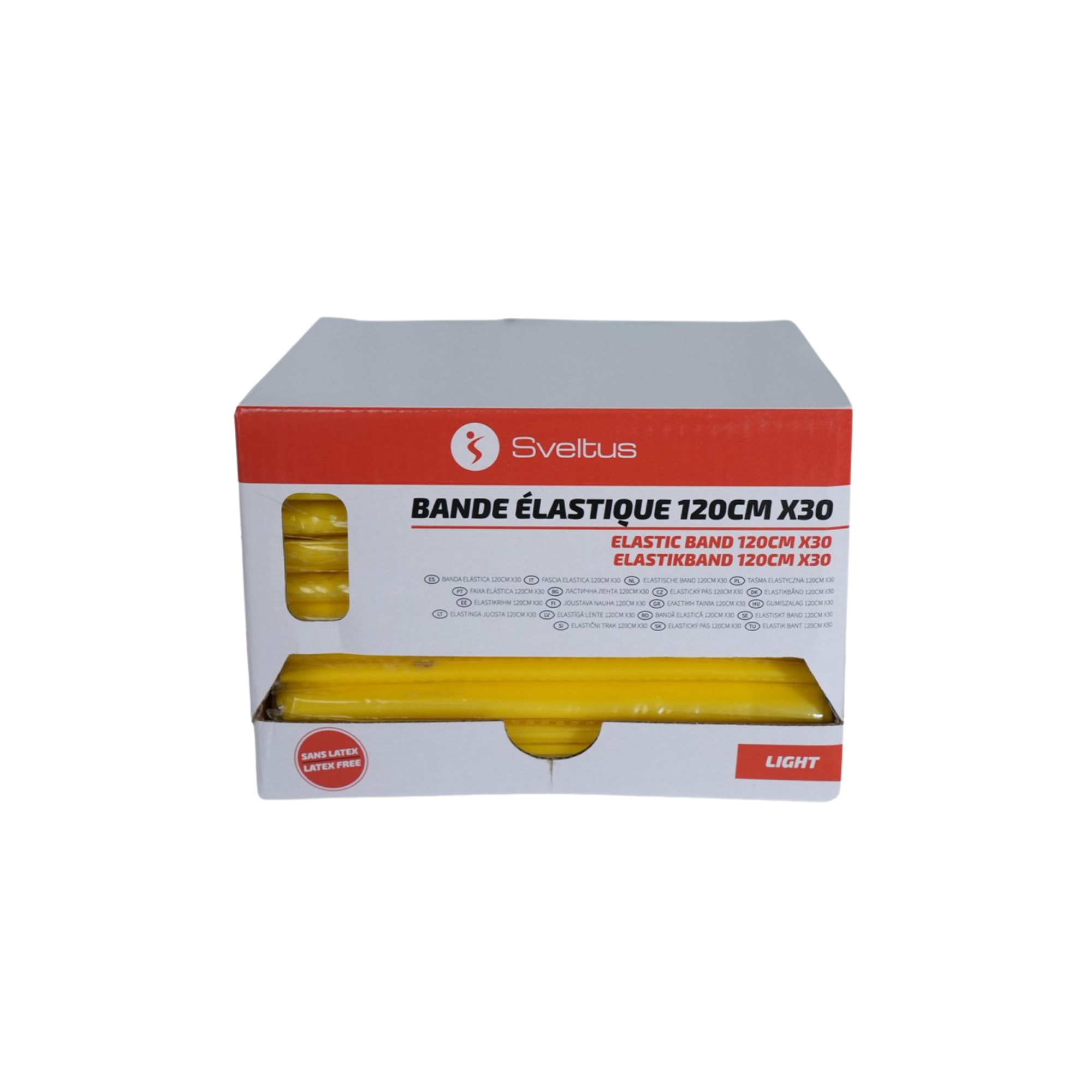 Set of 30 TPE Elastic Bands - 120 cm - Sveltus