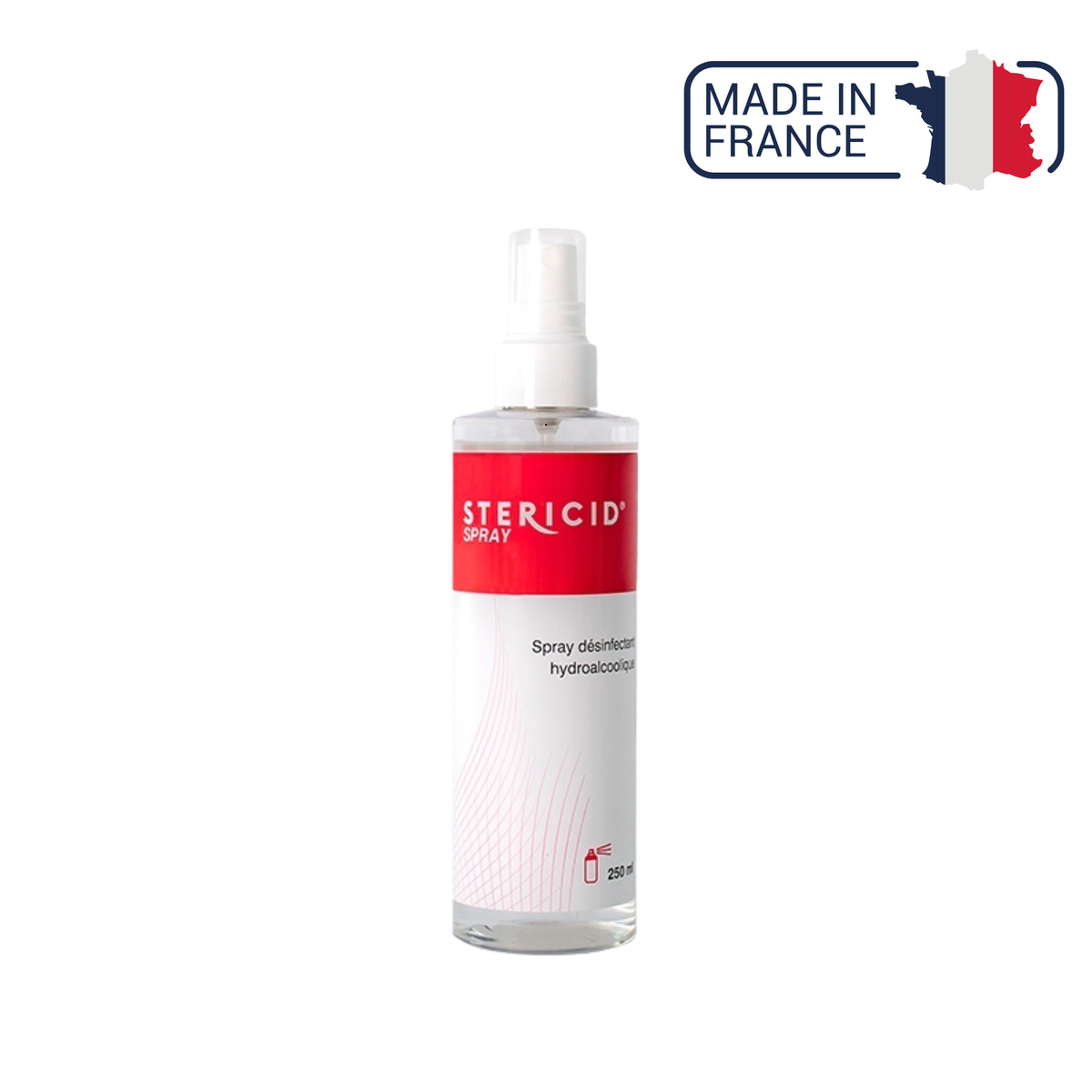 Spray désinfectant hydroalcoolique - 250 ml - Stéricid - My Médical