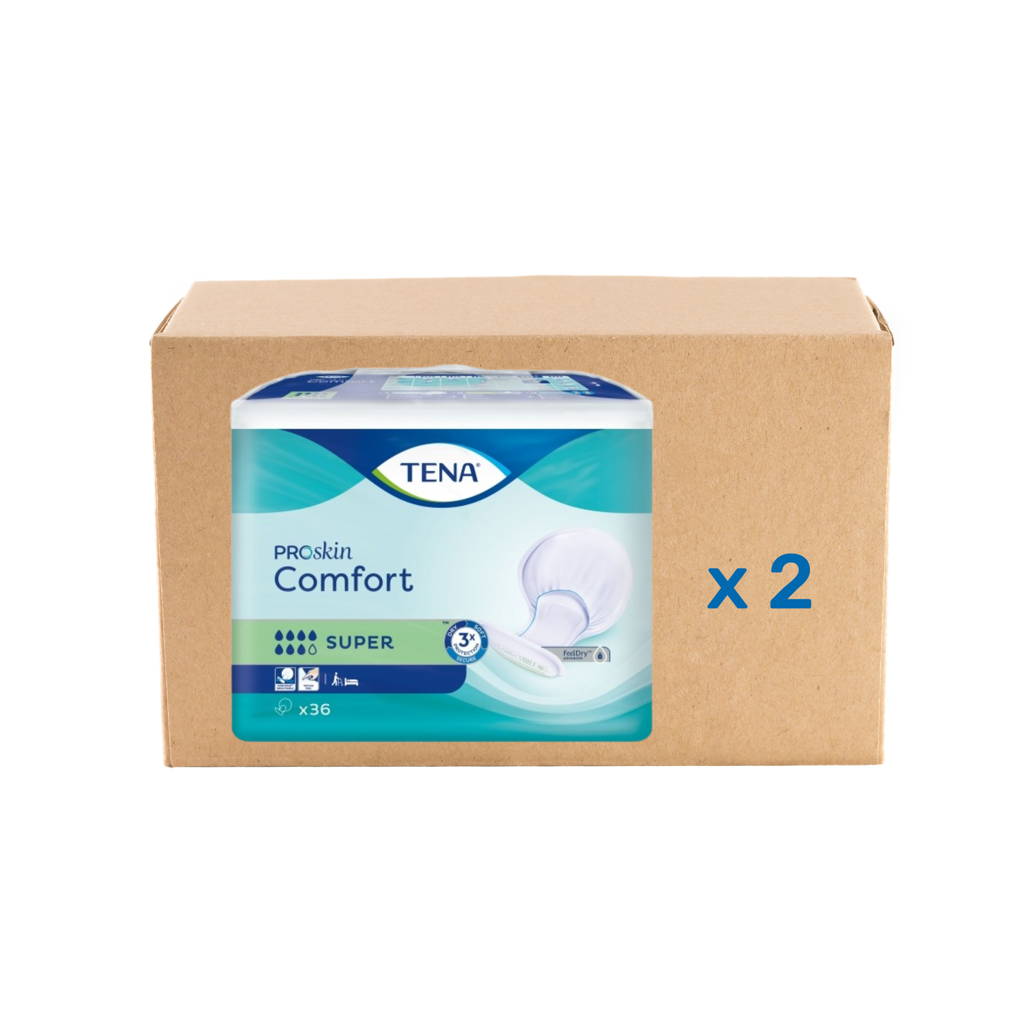 Protection anatomique Tena Confort ProSkin - 6 modèles - Tena