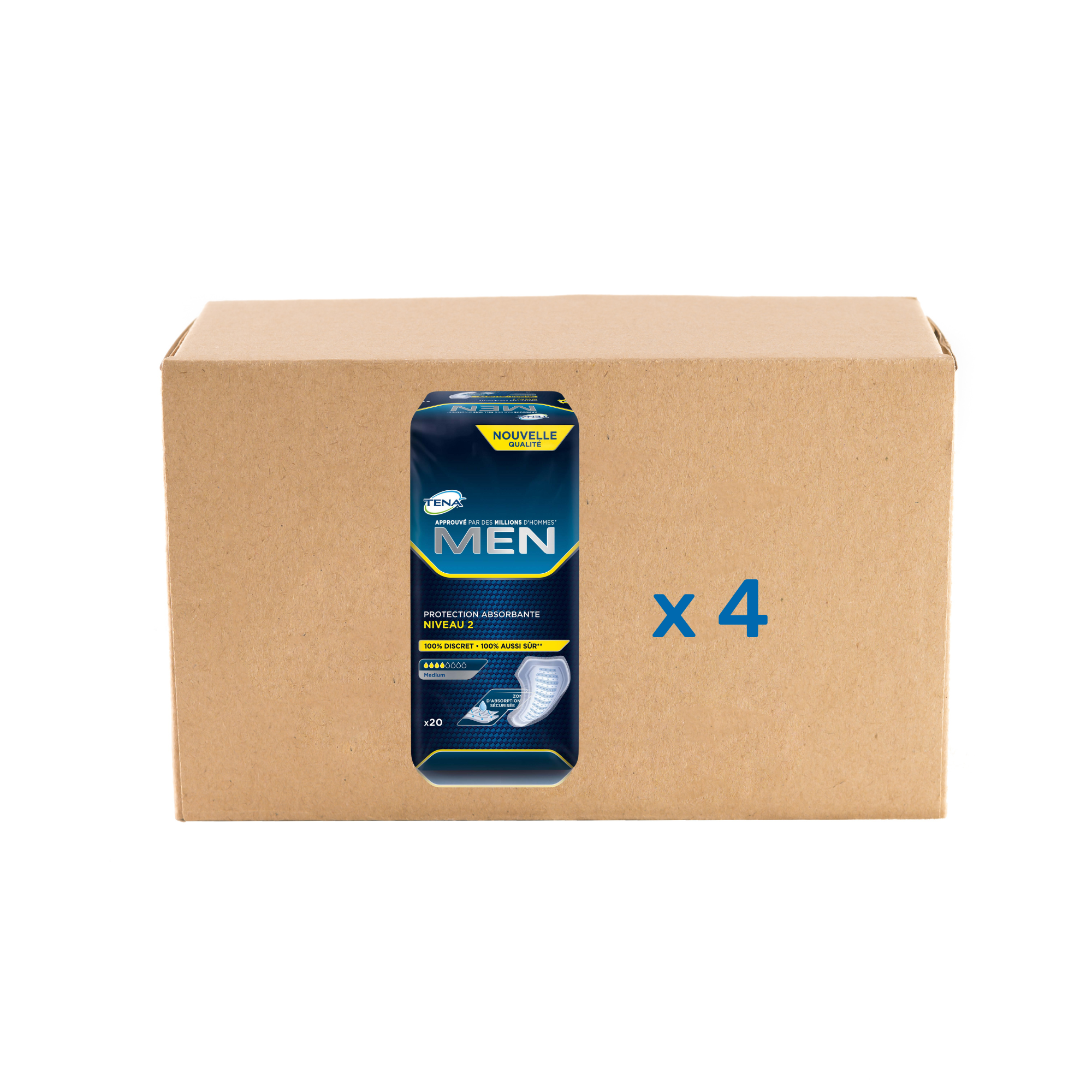 Pack Protection Men - 4 modèles - Tena