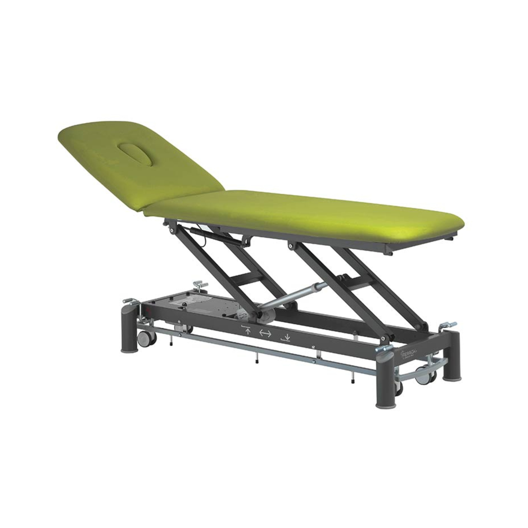 Electric physiotherapy table - Picasso Club - castors + control frame - Ferrox
