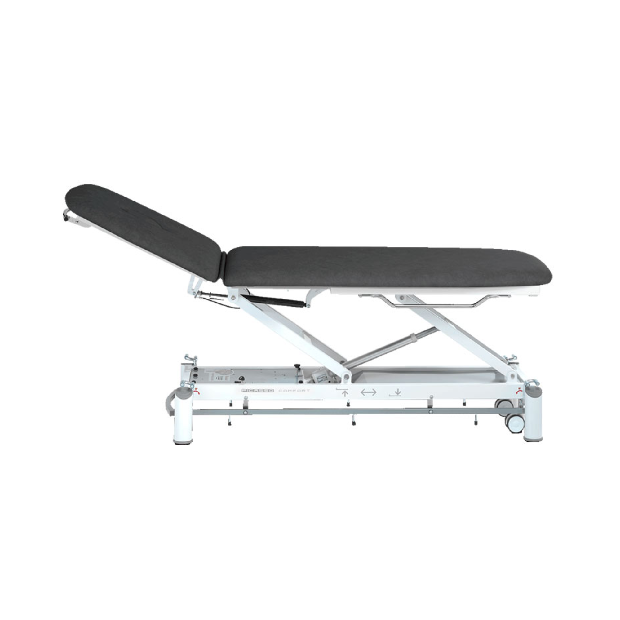 Electric physiotherapy table - Picasso Comfort - castors + control frame - Ferrox