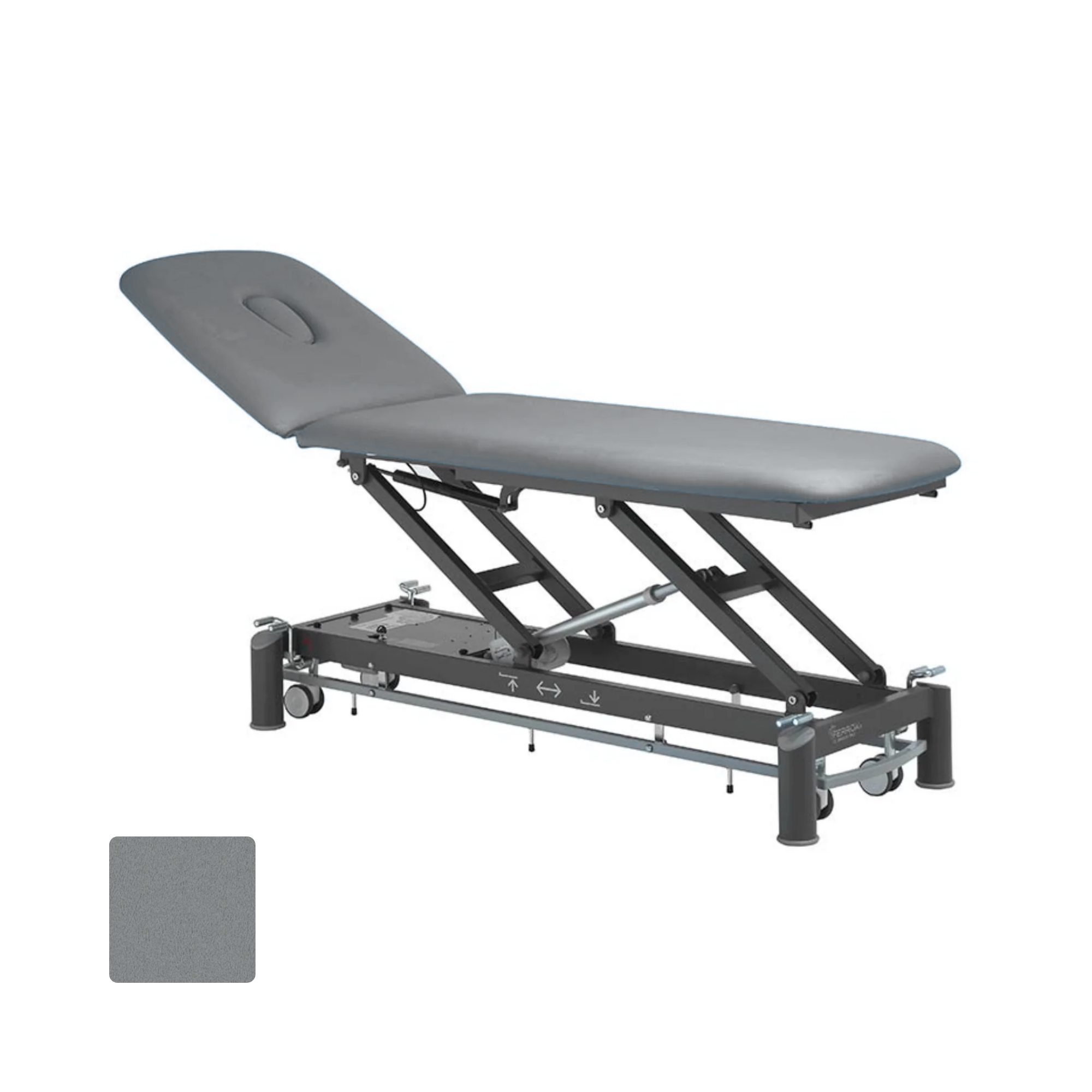 Electric physiotherapy table - Picasso Club - castors + control frame - Ferrox