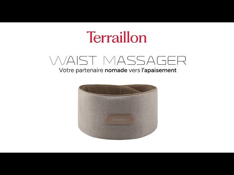 Charger la vidéo : Waist Massager - Ceinture de massage chauffante dos et ventre - Terraillon