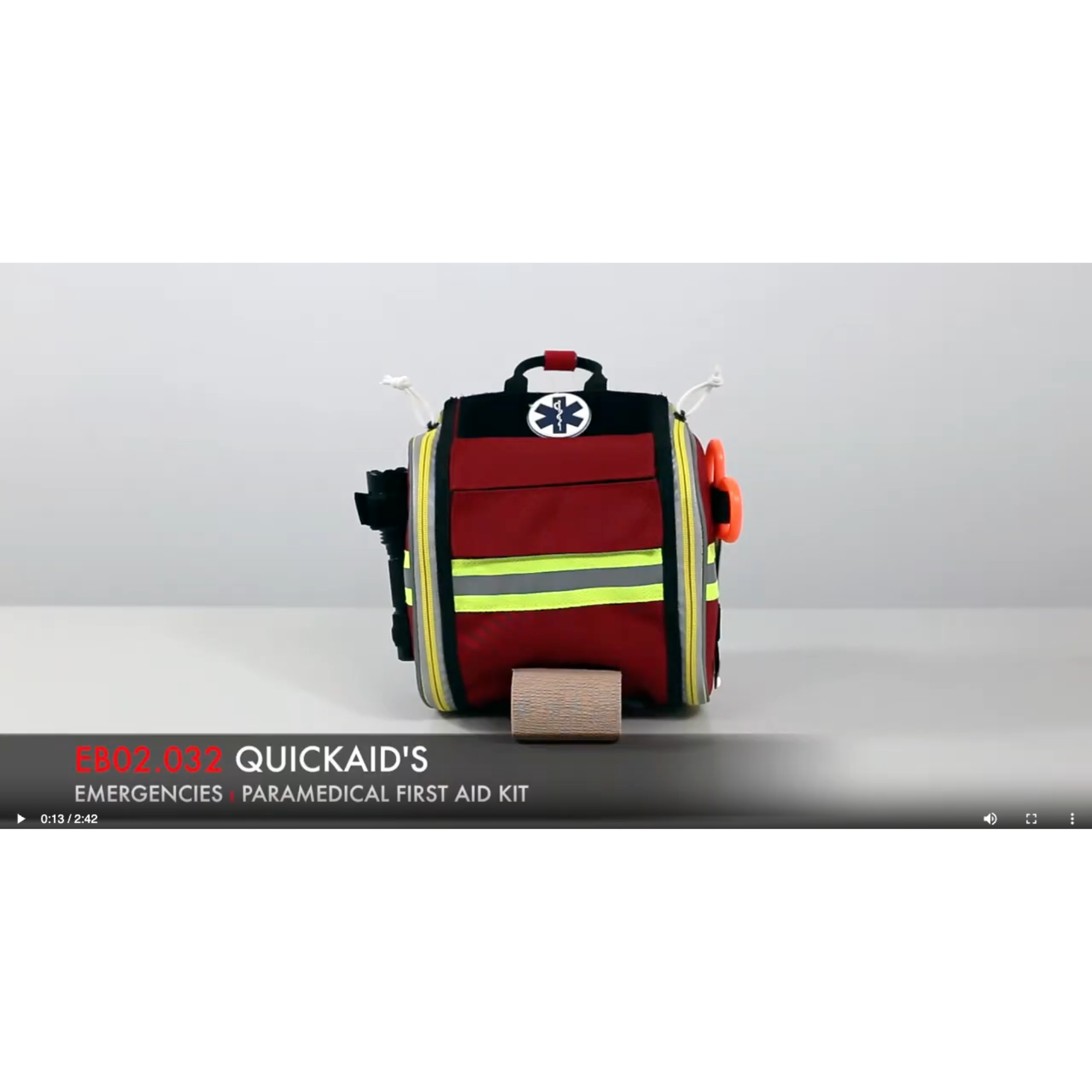 Charger la vidéo : Sacoche Urgence Emergency - QUICKAID - 2 coloris - Elite Bags